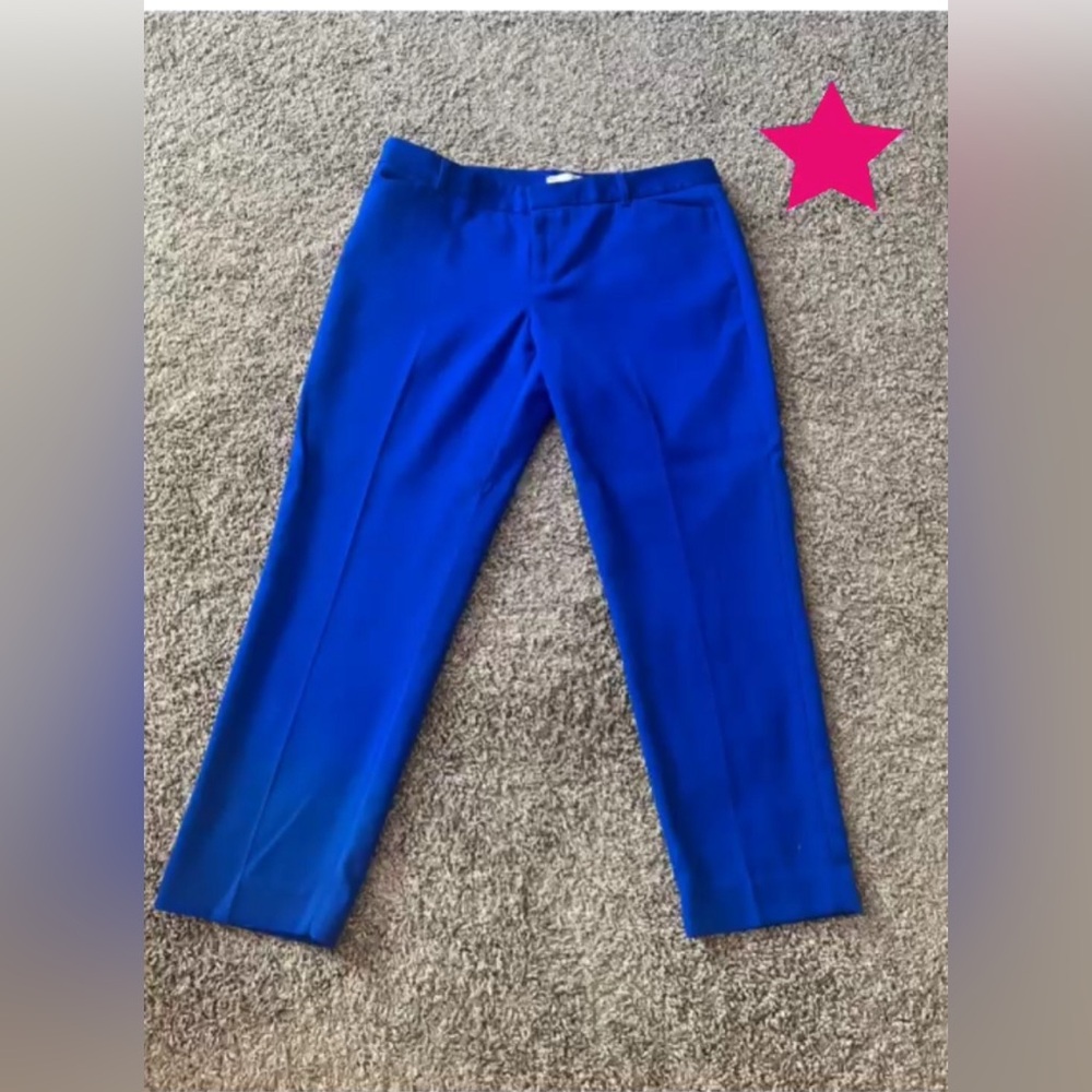 Gap blue cropped dress pants size 10